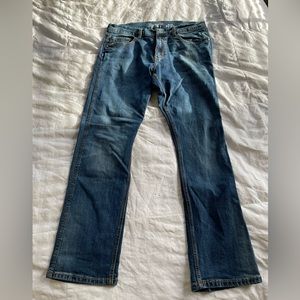 Mens Wrangler Retro Jeans - Slim Straight 34x32.